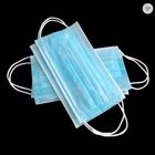 Disposable Blue Earloop Face Mask , Disposable Mouth Mask Nonsterile Medical Examination supplier
