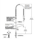 1.42GPM Brass Commercial Pre Rinse Spray Unit supplier