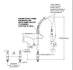 1.42GPM Wall Mount Ss304 Pre Rinse Unit supplier