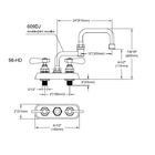 Modern 9800-009DJ 1.2gpm Commercial Sink Faucet supplier