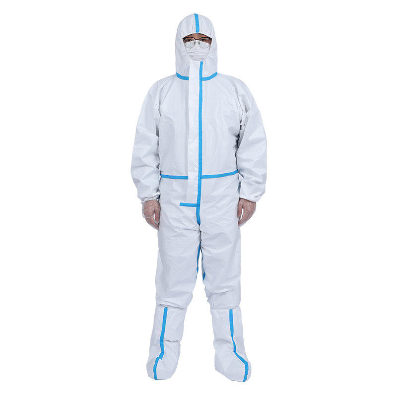 Silicone Free Waterproof Disposable Overalls Optional Size Lightweight Breathable supplier