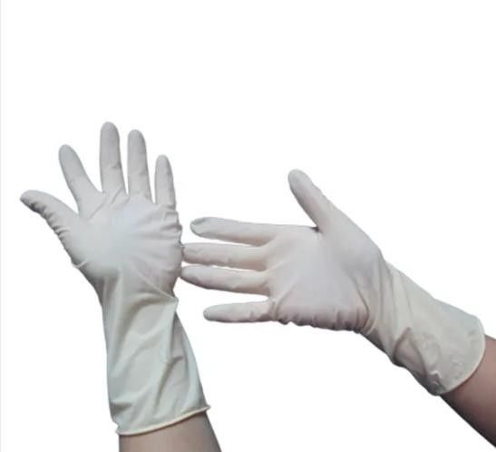 Solid Disposable Medical Gloves , Disposable Surgical Gloves Customized Size supplier